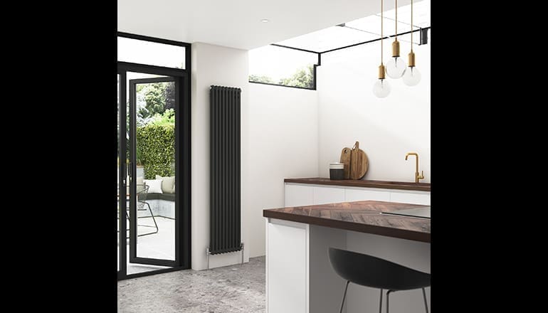 Stelrad vertical radiator in home
