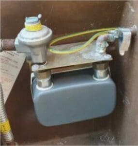 A reversed gas meter